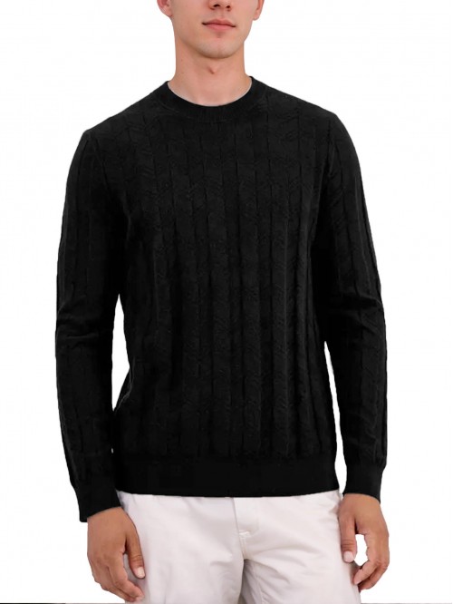 Coshow Men's Knit Pullover Sweaters Crewneck Slim ...
